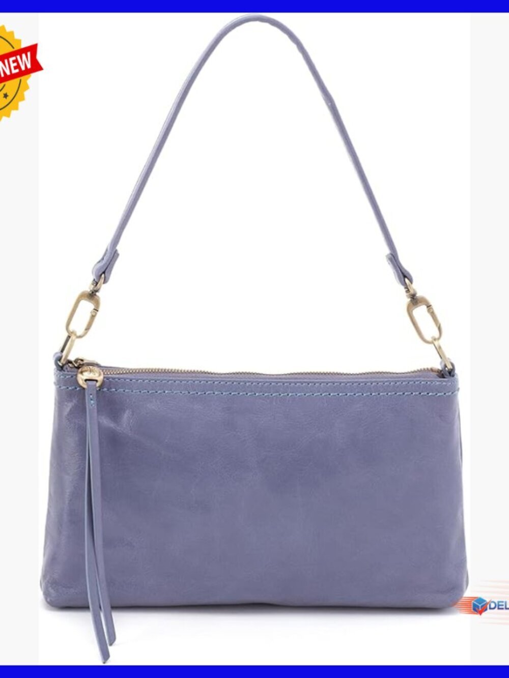 Leather Crossbody Bag Convertible Strap Phone Pocket Hobo Baguette